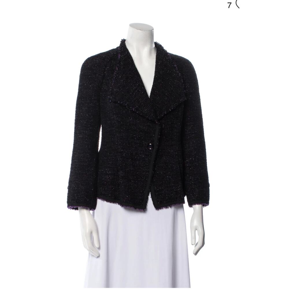 Armani Collezioni Virgin Wool Tweed Pattern‎ Evening Jacket Size M